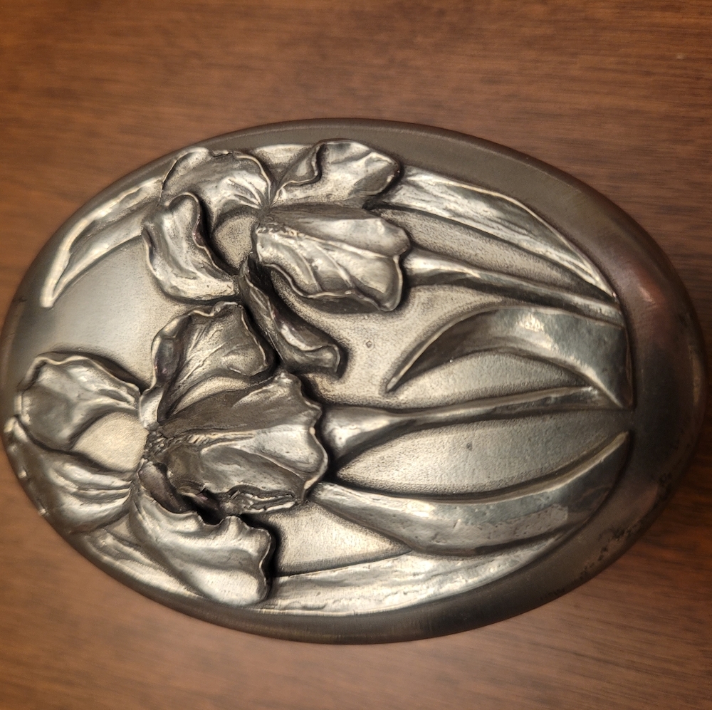 Seagull fine pewter trinket box